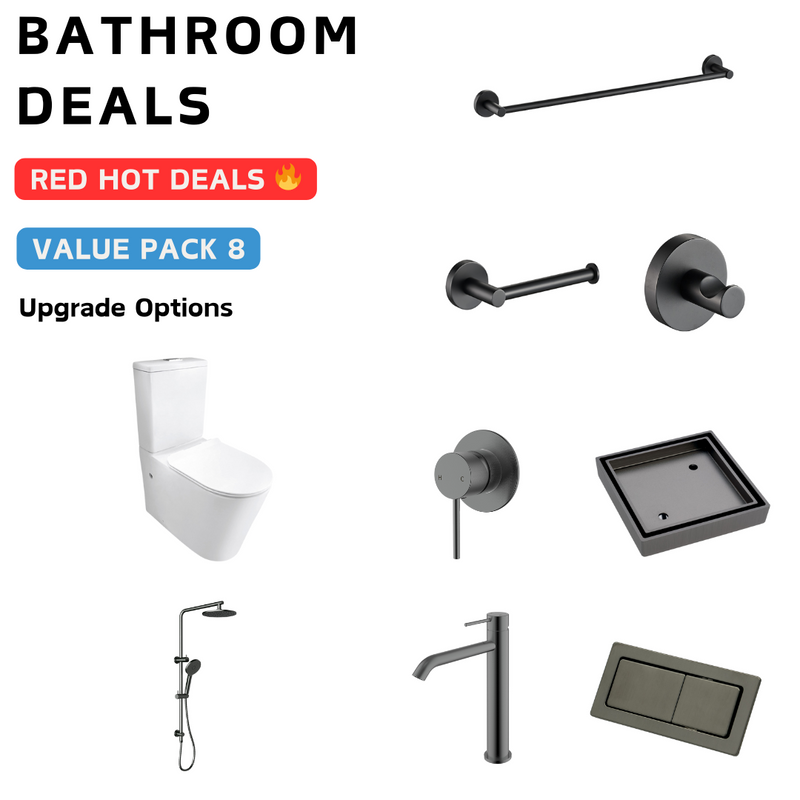 Hali Gun Metal Bathroom Package Deal