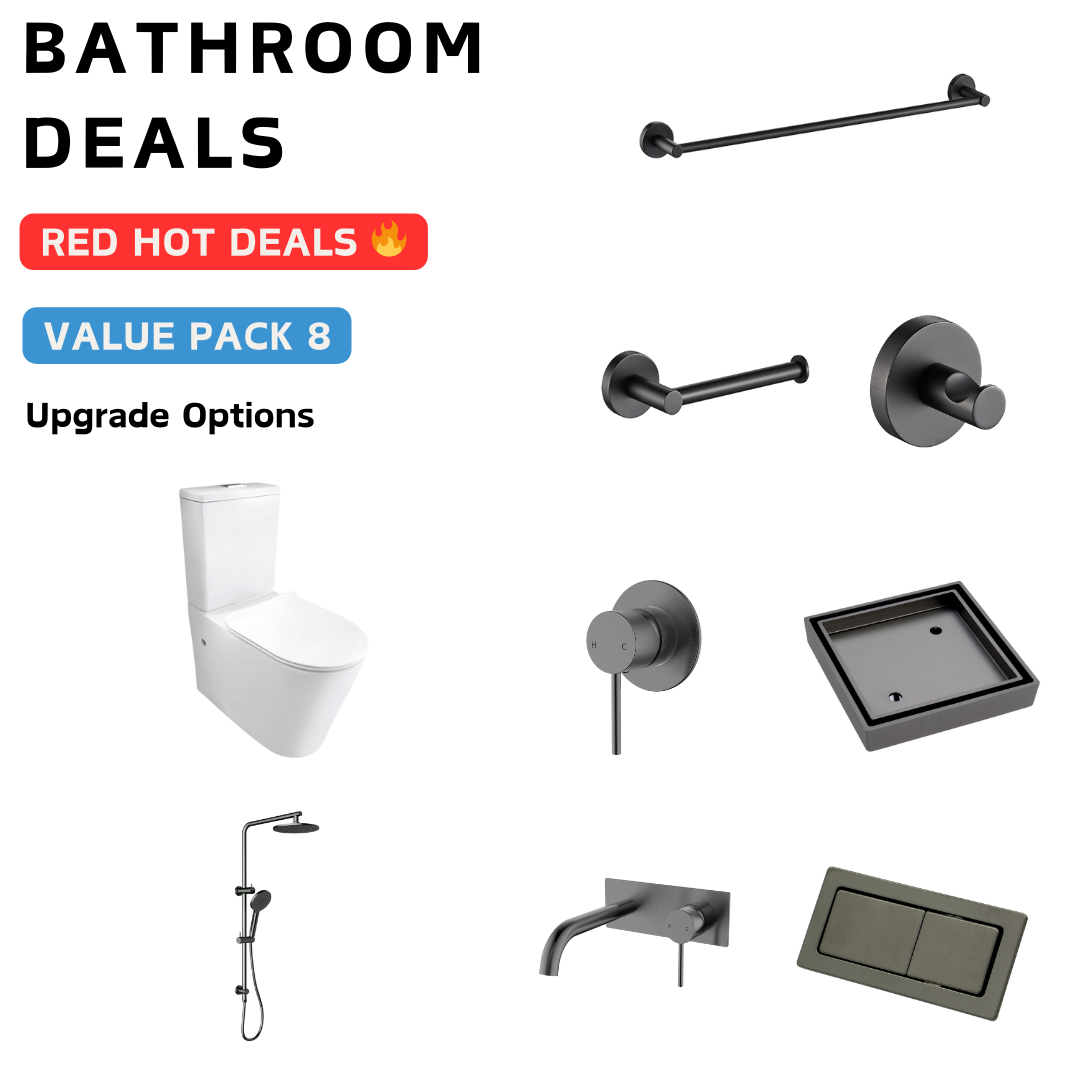 Hali Gun Metal Bathroom Package Deal