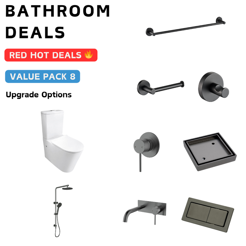 Hali Gun Metal Bathroom Package Deal