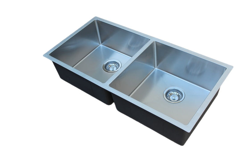 Handmade Stainless Steel Kitchen Sink Double Bowls (90cm x 45cm) - HMDB9045