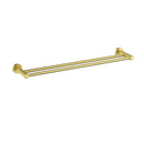 Linie Double Towel Rail 800 mm Brushed Gold 9901-800-BG