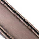 Aluminium Slimline Tile Insert Shower Drain Brush Bronze 300-3000x100x21mm