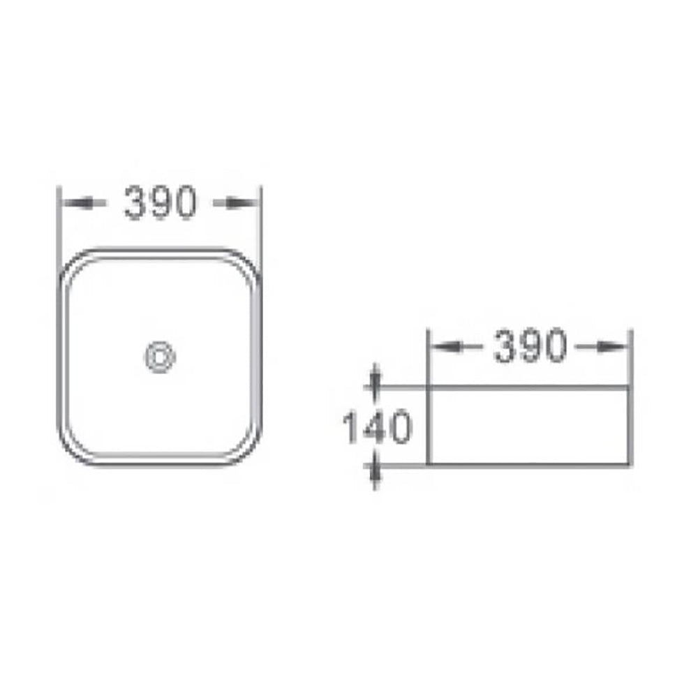 Countertop Basin BA390 - Bathroom Hub