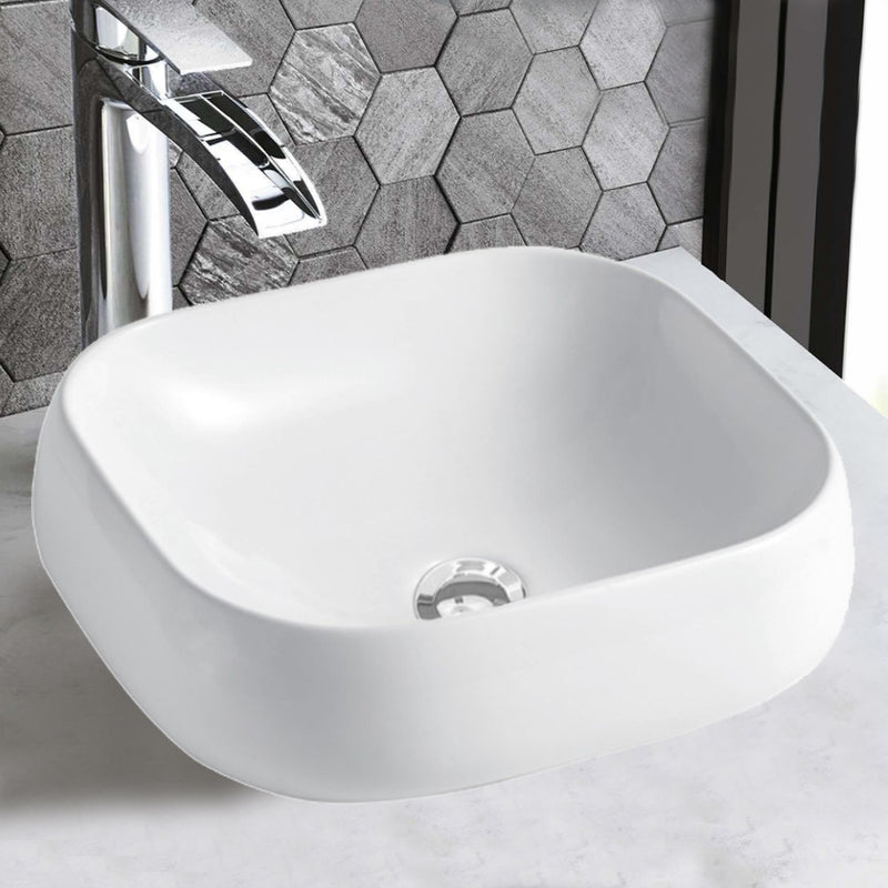 White Ceramic Countertop Basin In Sydney 