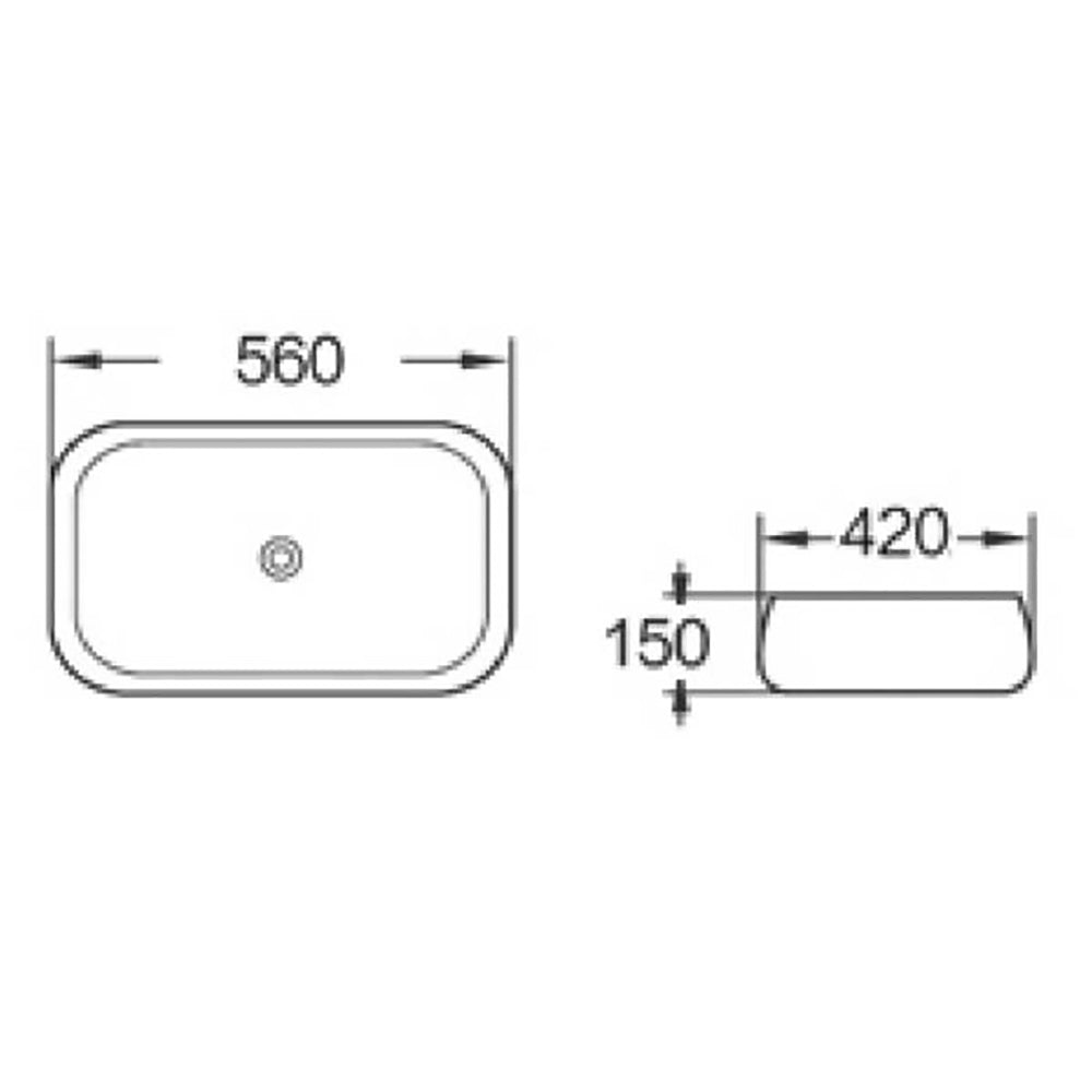 Countertop Basin BA560 - Bathroom Hub