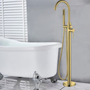 Otus Freestanding Bath Mixer with Hand Shower Brushed Gold - BF2072BG