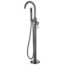 Otus Freestanding Bath Mixer with Hand Shower Gun Metal - BF2072GM