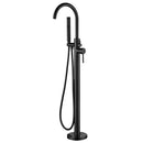 Otus Freestanding Bath Mixer with Hand Shower Matte Black - BF2072MB