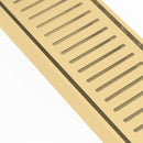Aluminium Slimline Shower Grate Drain Matt Gold 300-3000x100x21mm