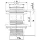 Pop-up Waste 32mm BPU32C(BW001)