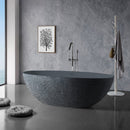 Solid Surface Cast Stone Freestanding Bath 1004 Concrete Finish