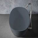 Solid Surface Cast Stone Freestanding Bath 1004 Concrete Finish