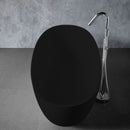 Solid Surface Cast Stone Freestanding Bath 1004 Matt Black