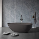 Solid Surface Cast Stone Freestanding Bath 1005 Matt Grey