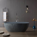 Solid Surface Cast Stone Freestanding Bath 1038 Concrete Finish