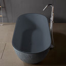 Solid Surface Cast Stone Freestanding Bath 1038 Concrete Finish