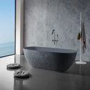 Solid Surface Cast Stone Freestanding Bath 1038 Concrete Finish
