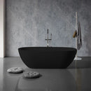 Solid Surface Cast Stone Freestanding Bath 1038 Matt Black