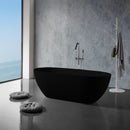 Solid Surface Cast Stone Freestanding Bath 1038 Matt Black