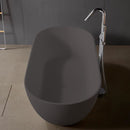 Solid Surface Cast Stone Freestanding Bath 1038 Matt Grey