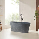 Solid Surface Cast Stone Freestanding Bath 1041 Concrete Finish