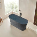 Solid Surface Cast Stone Freestanding Bath 1041 Concrete Finish