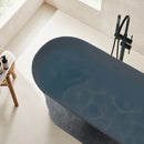 Solid Surface Cast Stone Freestanding Bath 1041 Concrete Finish