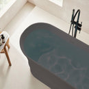 Solid Surface Cast Stone Freestanding Bath 1041 Matt Grey