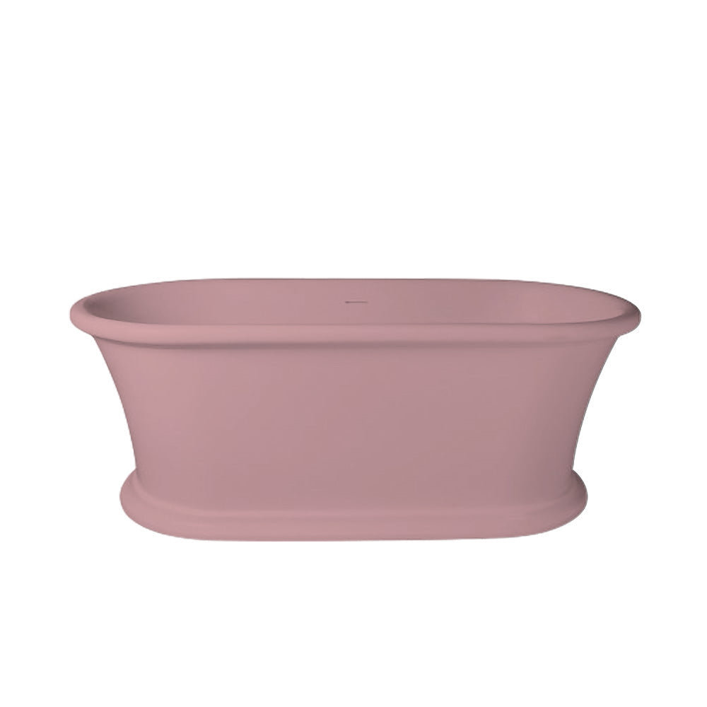 Solid Surface Cast Stone Freestanding Bath 1041 Matt Pink