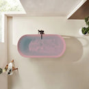 Solid Surface Cast Stone Freestanding Bath 1041 Matt Pink