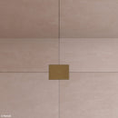 Square Slim Grate Floor Waste, 88mm Outlet, Antique Brass
