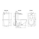 Disabled Compliant Back To Wall Rimless Toilet Suite Wellness Care