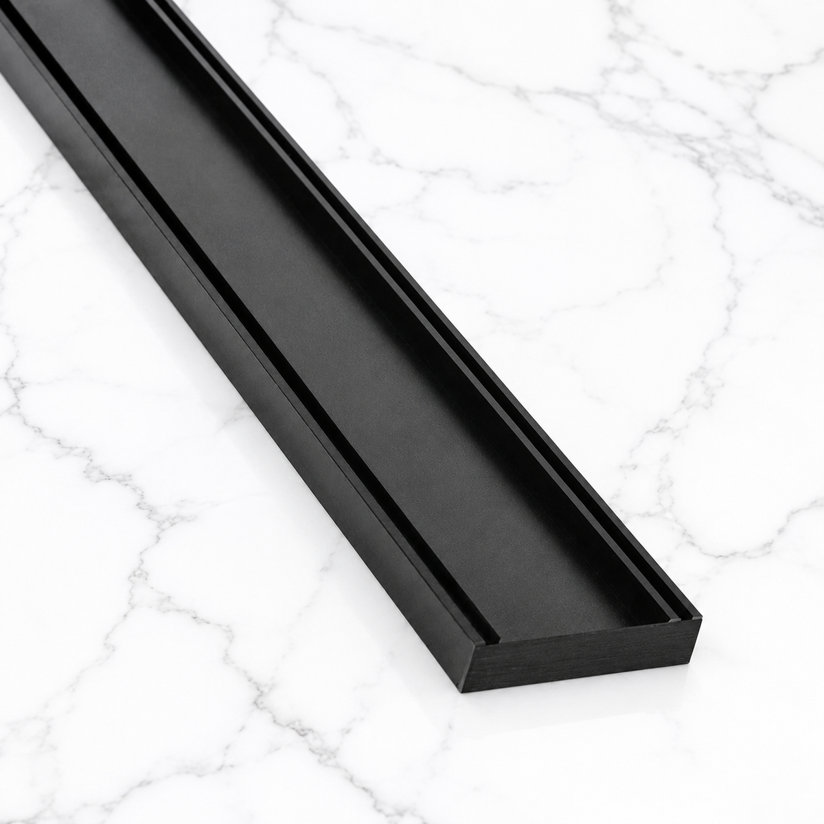 Custom_Made_Slimline_Tile_Insert_Shower_Drain_Matt_Black_300-3000x100x21mm bathroomhubonline