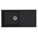 GRANITE Single Bowl Drainer Kitchen Sink D1000-BK