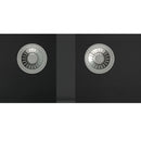GRANITE Double Bowl Drainer Kitchen Sink D1160-BK