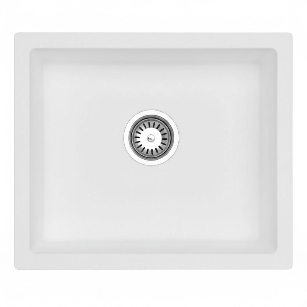 GRANITE Single Bowl Kitchen Sink D458-WH - Bathroom Hub