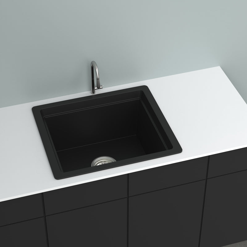 GRANITE Single Bowl Kitchen Sink D534-BK