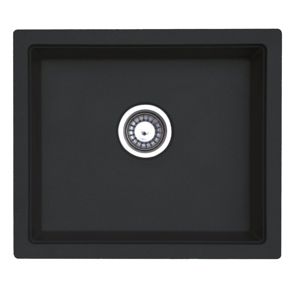 GRANITE Single Bowl Kitchen Sink D534-BK - Bathroom Hub