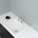 GRANITE Single Bowl Kitchen Sink D565-WH - Bathroom Hub