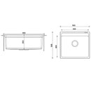GRANITE Single Bowl Kitchen Sink D565-BK