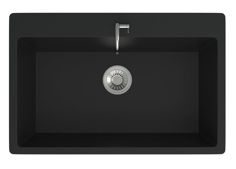 ISTONE Single Bowl Kitchen Sink D780-BK