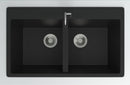 GRANITE Double Bowl Kitchen Sink-BK