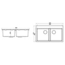GRANITE Double Bowl Kitchen Sink-BK