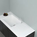 GRANITE Single Bowl Drainer Kitchen Sink D915-WH - Bathroom Hub