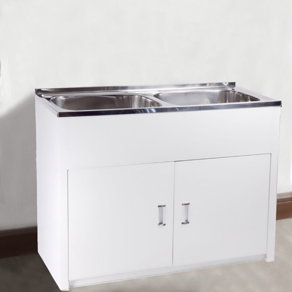 Laundry Tub with Cabinet 1155 x 495 x 870mm DB652B - Bathroom Hub