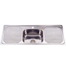 Single Bowl & Double Drainer Kitchen Sink 1180 x 480mm DH446S