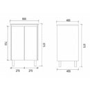 Freestanding Dark Grey Bathroom Vanity DM600