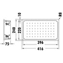 Square Colander 416 x 240mm DT-04