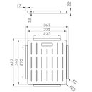 Square Colander 367 x 427mm DT-06