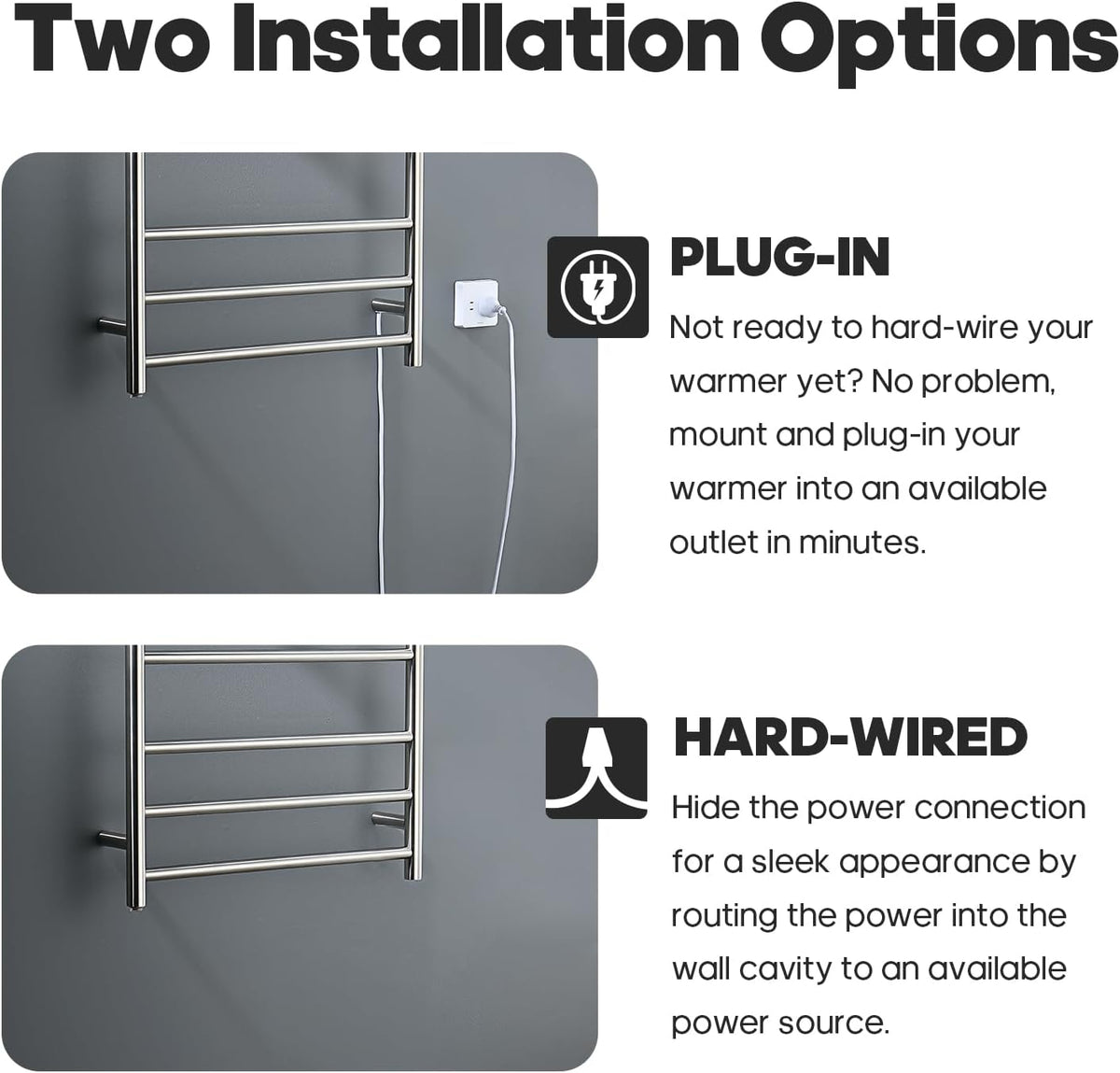 Decaura 7-Bar Heated Towel Rail